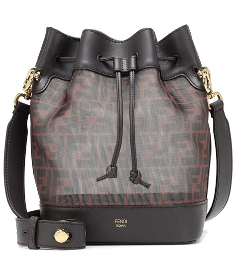 fendi mon tresor mesh bucket bag